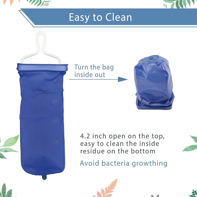 TopQuaFocus 1.8Quart Enema Irrigator Home Coffee Bag Kit for Colon Blue gallery