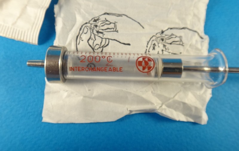 Vintage Glass Syringe Luer 2ml Interchangeable Chirana Czechoslovakia in Box gallery