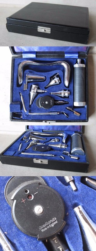 ANTIQUE ENGLISH SET MEDICAL INSTRUMENT DEVICE DIAGNOSTIC SET GOWLLANDS gallery