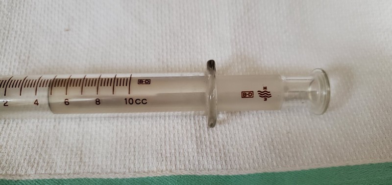 Vintage Becton Dickinson BD Multifit Large Glass Syringe w/ Luer Lok Tip 10cc gallery