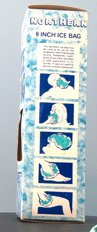 Vintage Northern Electric 9" Ice Bag New Cold Pack Headache Sprains Green Blue gallery