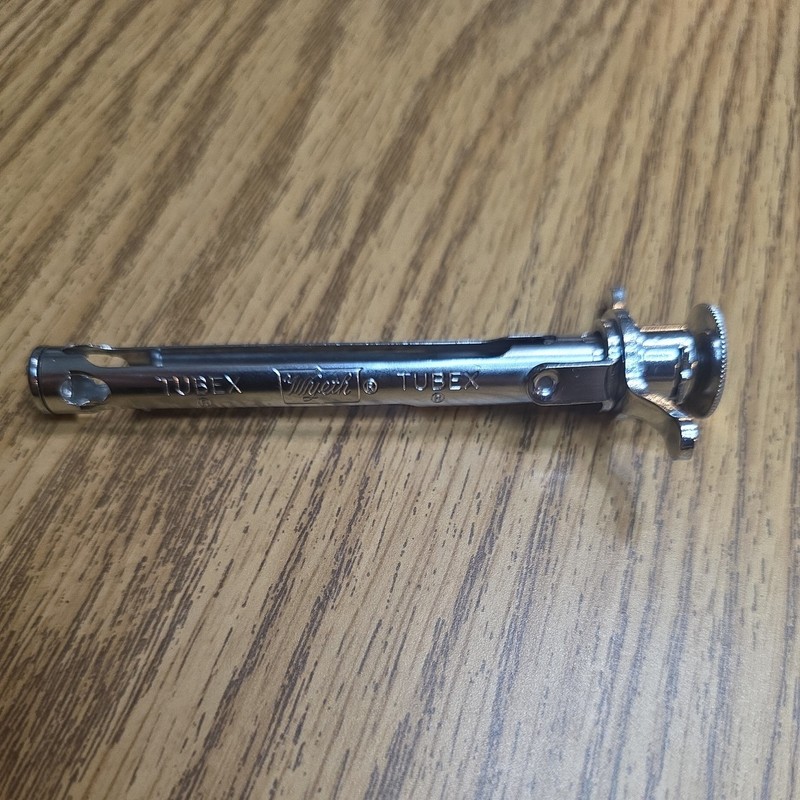 Lot of 3 Wyeth Tubex Stainless Steel Syringe Veterinary Tool Medical Vtg