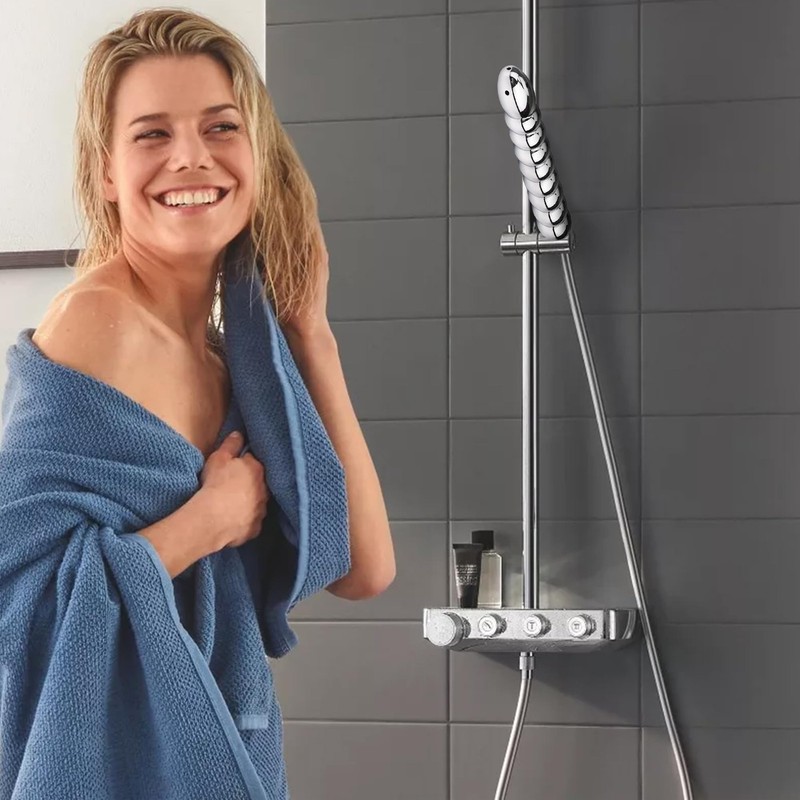 Shower Enema 5 Holes Douche Attachments - Deluxe Aluminium Silver gallery