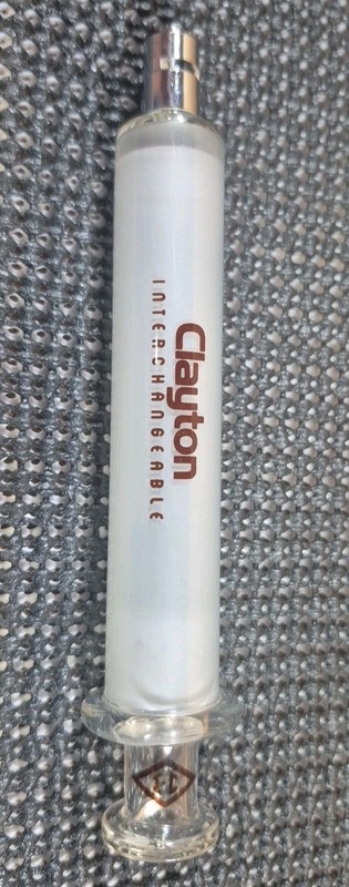 Vintage Clayton Interchangeable 10cc Glass Syringe