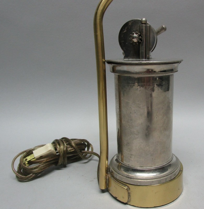 Unique 19th C. FRENCH MEDICAL Instrument as Lamp EGUISIER Model #1 circa 1860s gallery