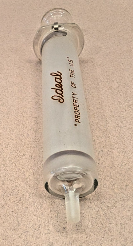 Vtg U.S.Military Luer Glass Syringe 10cc New Old Stock Civil Defense Med Ideal gallery