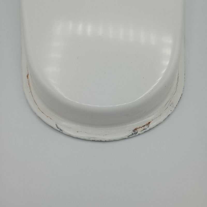 Vintage Jones Fracture Bed Pan No.70010 Enamelware Porcelain W/ Original Box gallery