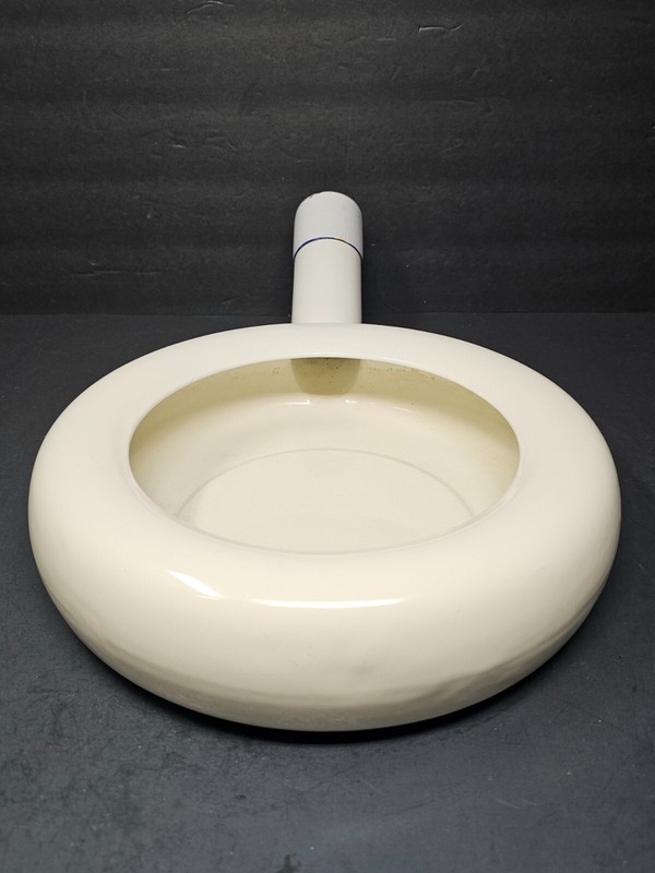 Vintage Swedish Army Hospital Enamelware Bed Pan With Steel Cap By Kockums gallery