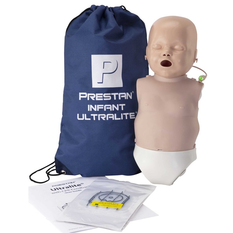 Prestan Infant Ultralite CPR Training Manikin with Feedback, Medium Tone