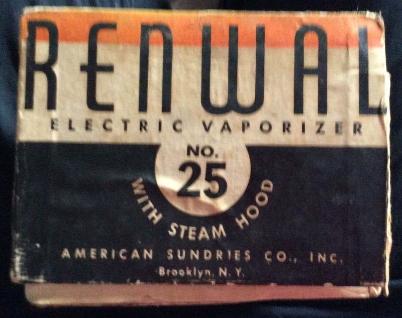Renwal Electric Vaporizer No. 25 With Steam Hood Feature Vintage Collectible 193 gallery
