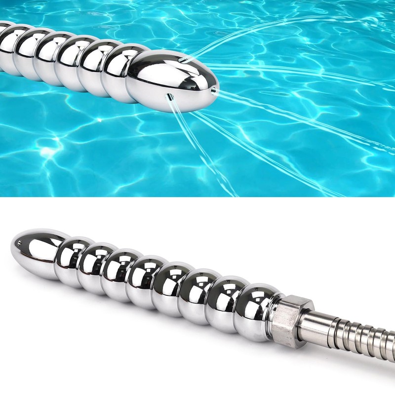 Shower Enema 5 Holes Douche Attachments - Deluxe Aluminium Silver gallery