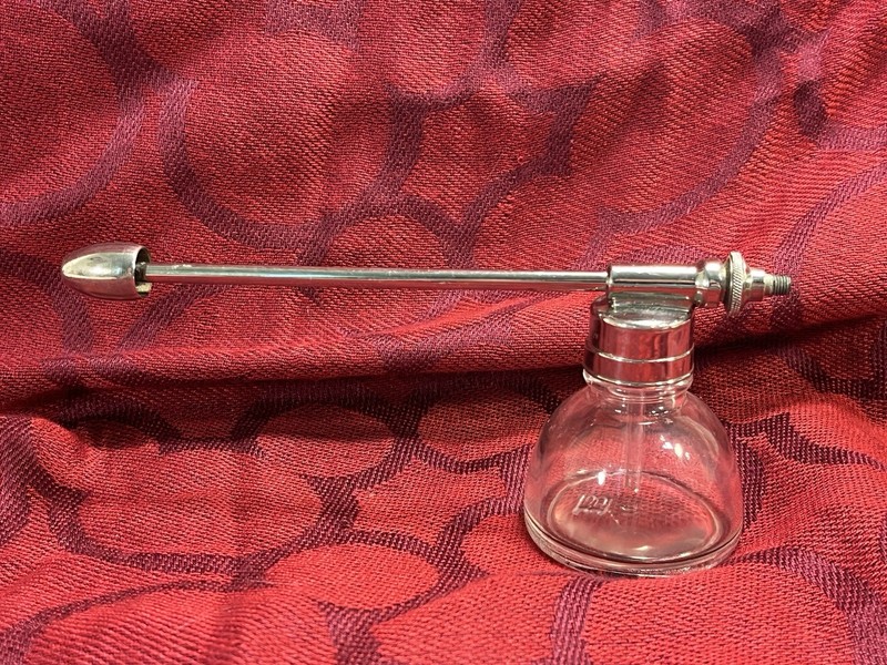 Vintage Throat & Nasal Atomizer Glass Bottle needs Bulb — 8360
