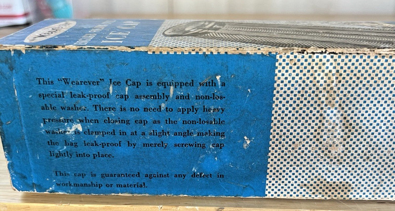 Vintage Wearever English Folding Style Ice Cap with Original Box #152 gallery