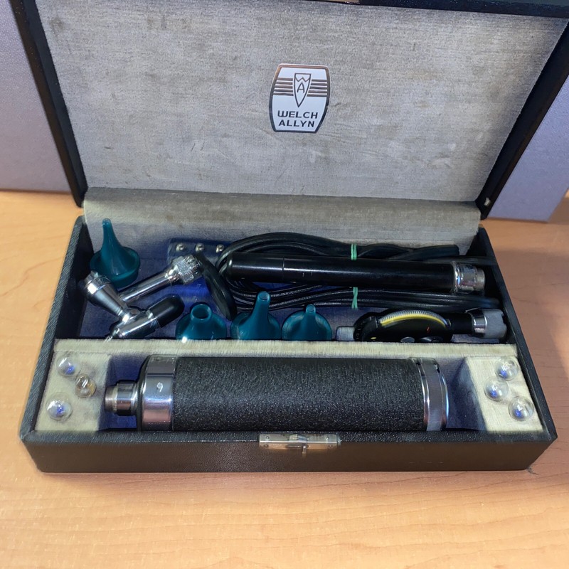 *RARE*Untested Vintage WW2 Welch Allyn Military Hospital Ophthalmoscope Otoscope gallery
