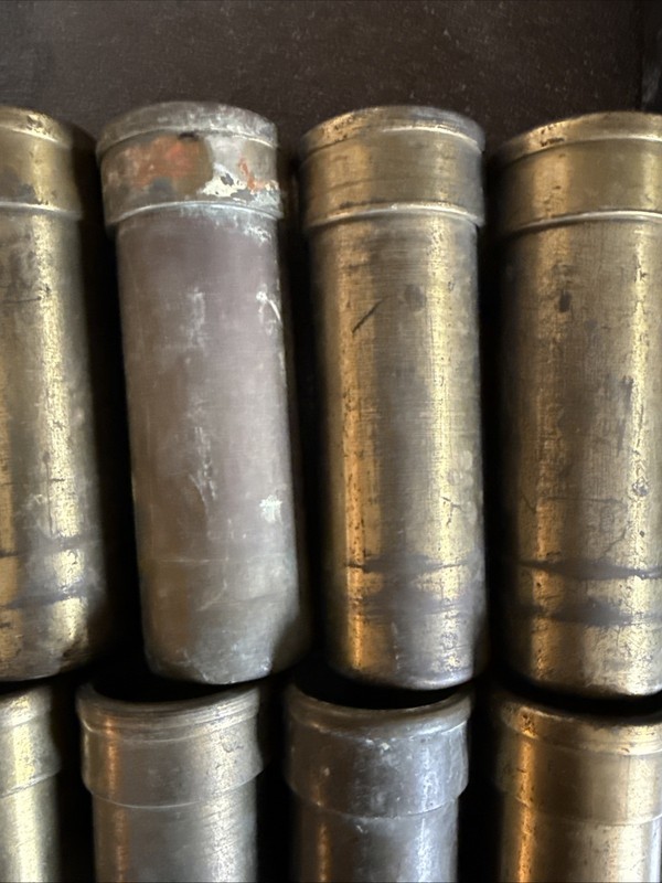 Lot of 12 Vintage Brass Centrifuge Rotor Tubes Medical gallery