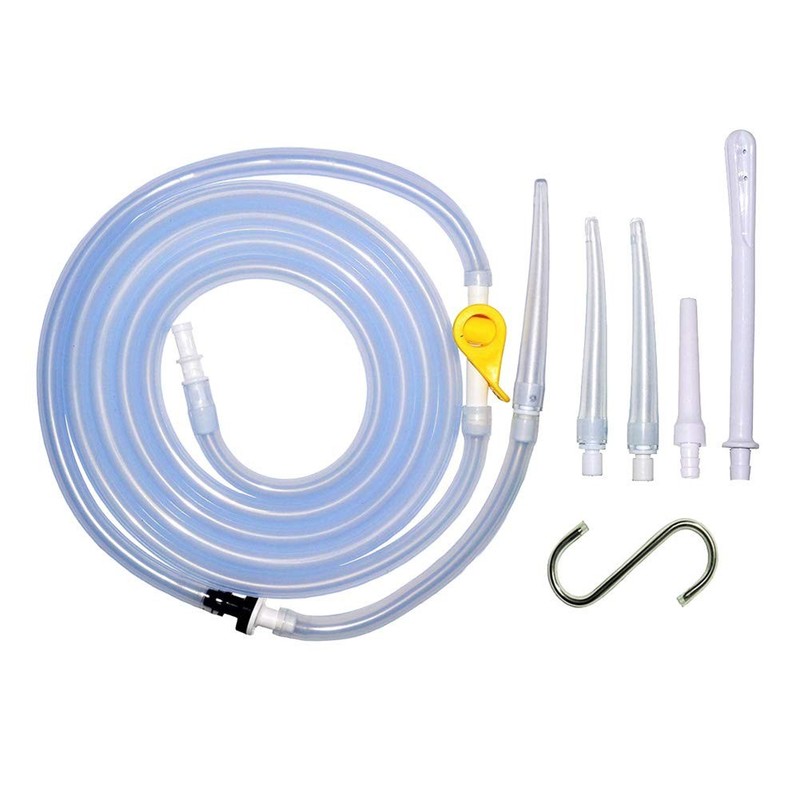 Enema-Bag/Bucket Kit Replacement Part, Silicone Enema Hose 6.5ft, White