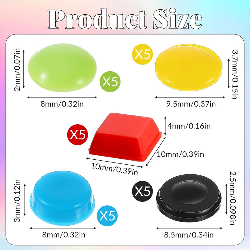 250PCS Bump Dots for Visually Impaired Bump Dots Silicone Braille Stickers Assor gallery