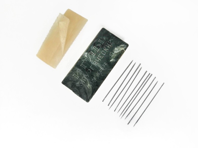 Vintage Surgical Straight Suture Needles 10 Reusable Medical Clinic Surgery gallery