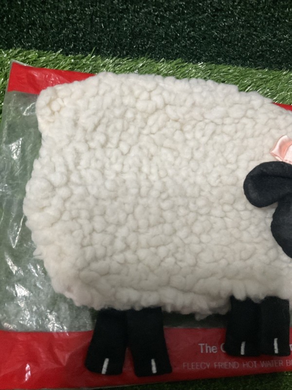 Vintage AVON Fleecy Friend Sheep Cover Hot Water Bottle New Sealed gallery