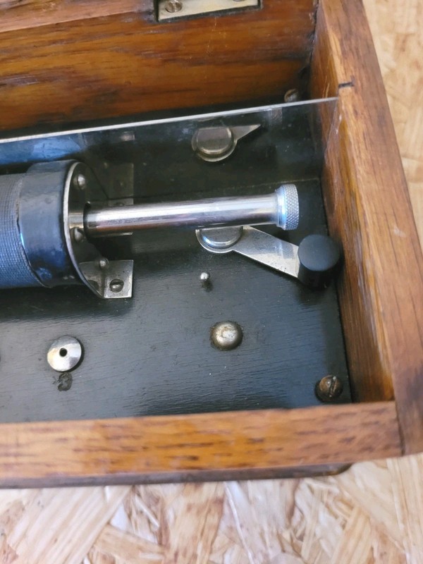 Medical Quack Device Vintage Medical Induction Shocking Tool Antique Wood Box gallery