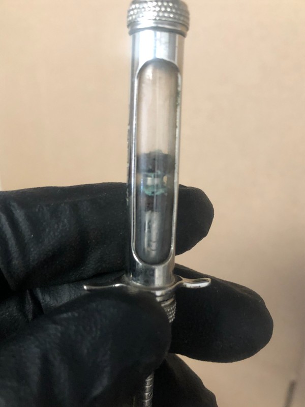 ANTIQUE RANDALL FAICHNEY GLASS/METAL HYPODERMIC SYRINGE BAY STATE gallery
