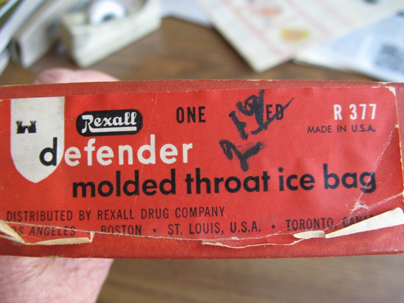 Molded Throat Ice Bag With Box - Rexall Distributor, Approximately 14" Long gallery