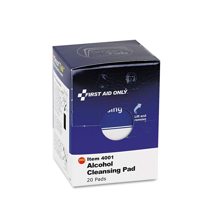 First Aid Only FAE-4001 Alcohol Cleansing Pads, 1 Count (Pack of 20), White gallery