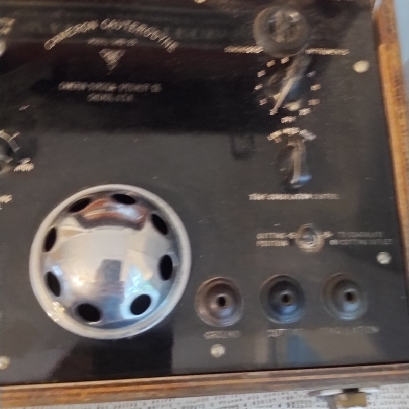 Vintage Early Cameron Cautery Medical Device Cauterizing Machine In Wood Case gallery