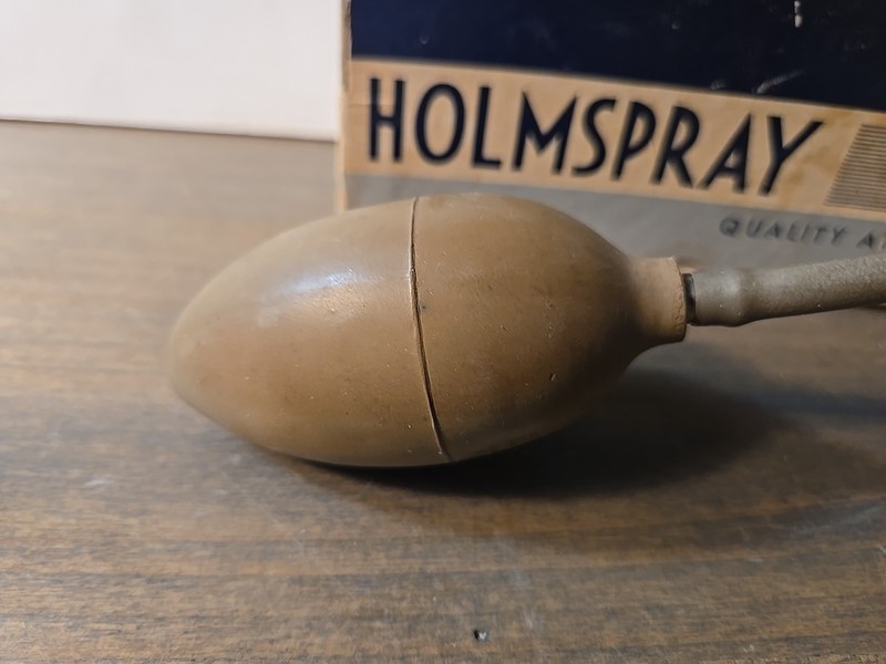 Vintage Holmspray Glass Atomizer #600 in box Apothecary Display Medical Bath Ear gallery