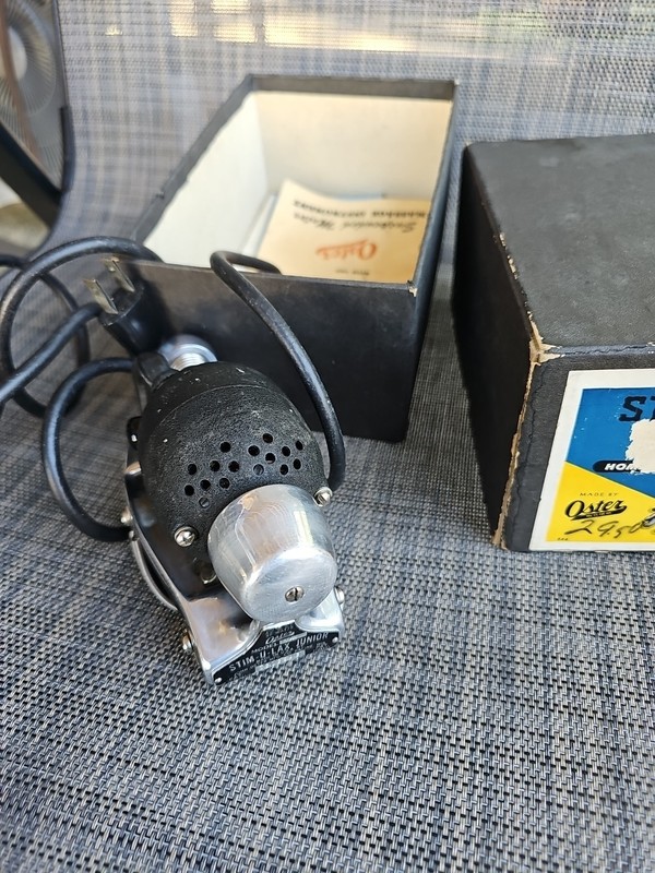 Vintage Oster Stim-U-Lax Junior Model M4 Massage Instrument Box Paperwork Works gallery