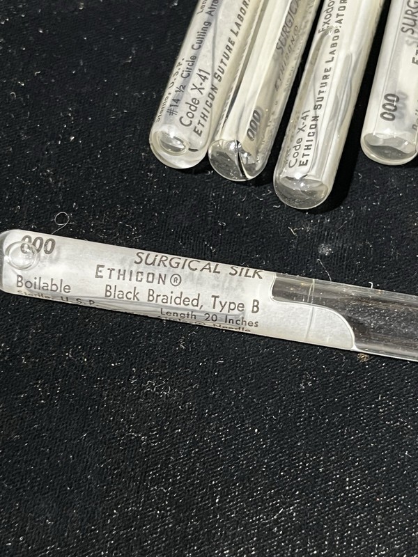 VTG Rare Medical Collectible Ethicon Sutures in Jar BX-41 gallery