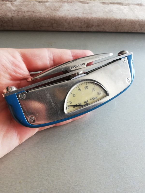 VINTAGE OLD 60’S USSR SOVIET DYNAMOMETER MEDICAL ARM STRENGTH METER DRP-30