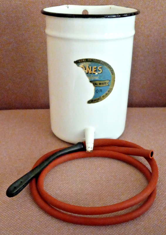 Jones Metal Products Enamelware Irrigator- Enema-Medical Device with Accessories gallery