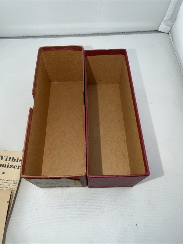 1930s Dr. DeVilbiss Atomizer No. 12 Golden Glass Sprayer Mist w Box - No Bulb gallery