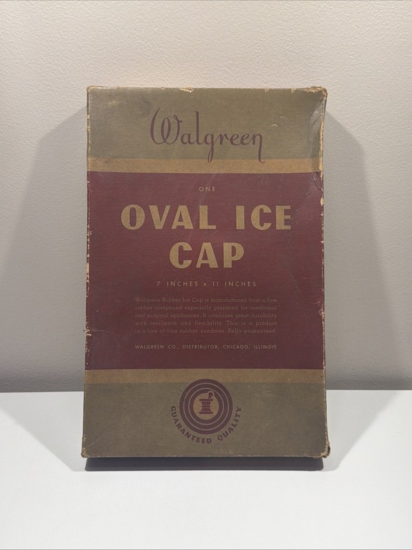 Walgreen Oval Ice Cap 7” By 11” Helper For Headache Toothache Aches