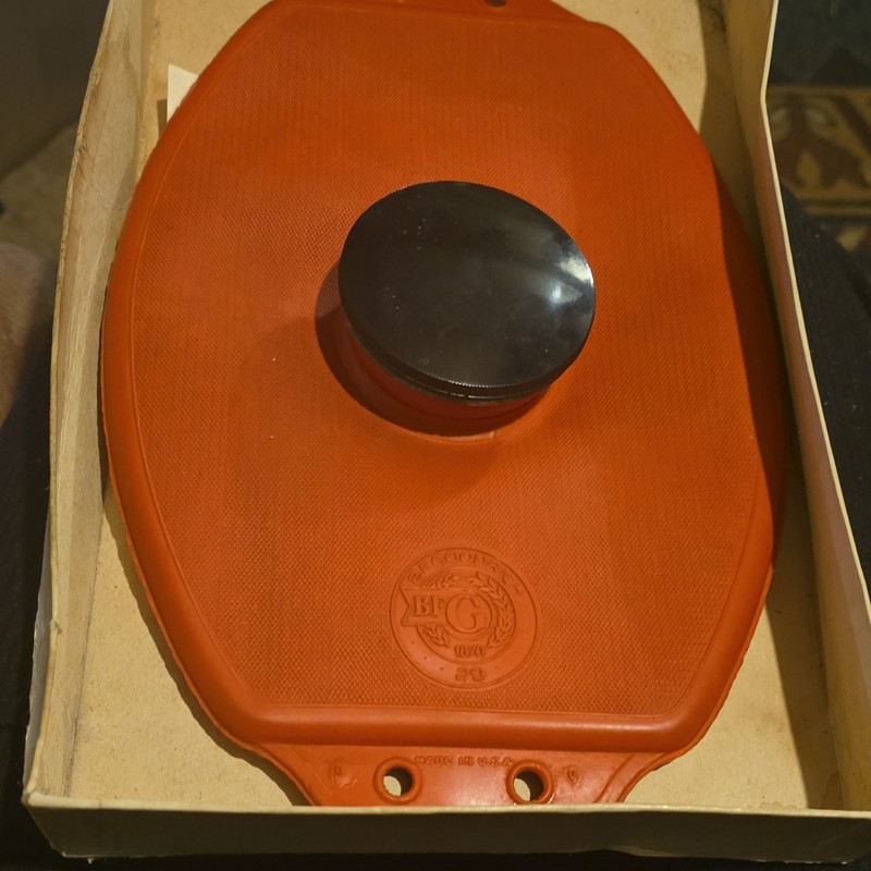 B.F. Goodrich Oval Ice Cap with Box & Instructions, Dated July 1960