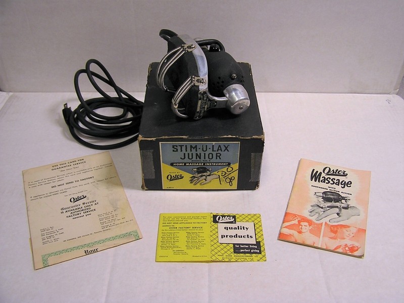 Vintage Stim-U-Lax Junior Model #4 Home Massage Box w/Instructions Made by Oster