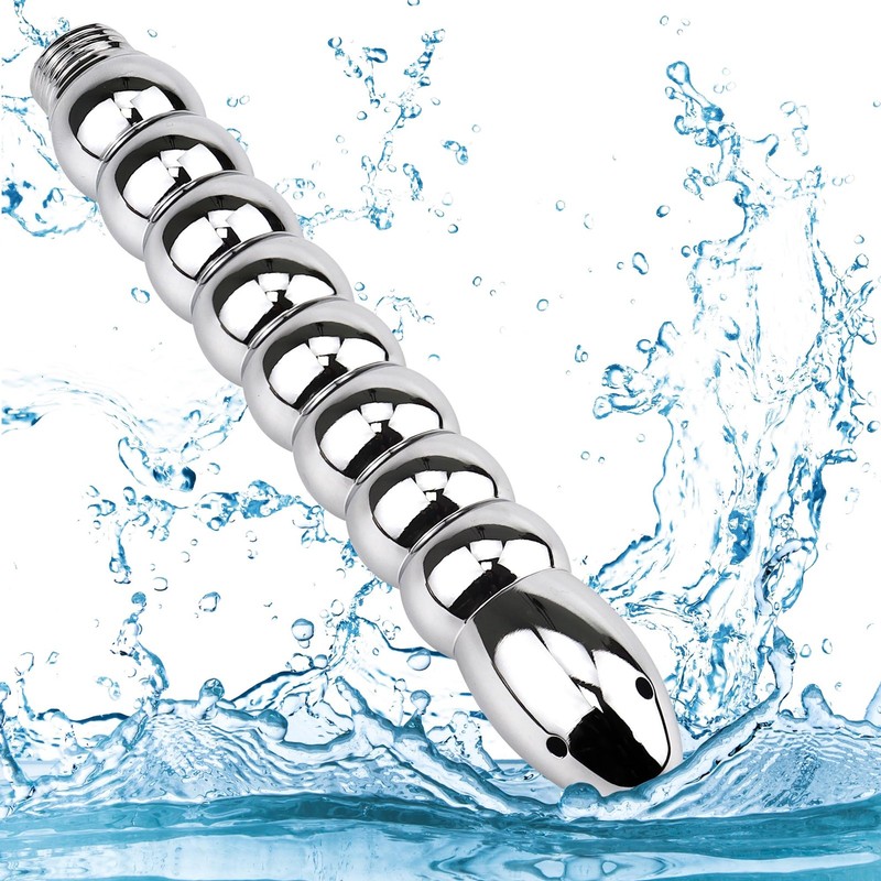 Shower Enema 5 Holes Douche Attachments - Deluxe Aluminium Silver gallery