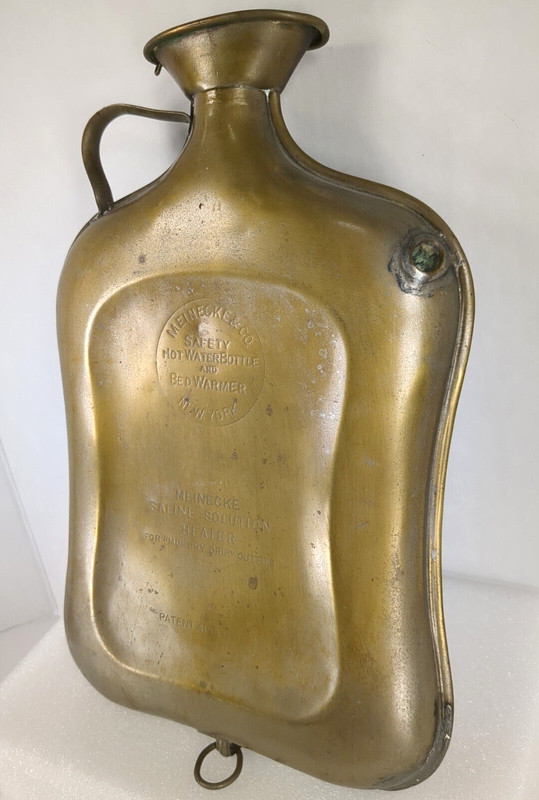 Vintage Meinecke Safety Hot Water Bottle Bed Warmer New York Murphy Drip Outfits gallery