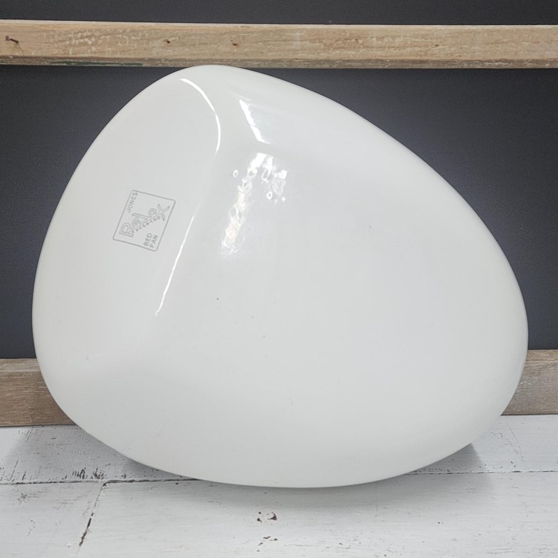 Vintage Enamel Bed Pan - Bedpan - White with Black Trim - item #6167 gallery