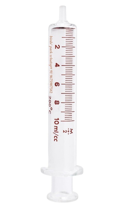 Glass Syringe 10 ml – Interchangable Borosilicate Glass Syringe -2 pcs