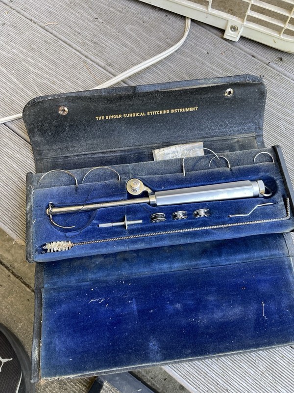 Vintage Singer Surgical Stitcher Instrument Apparatus US Military Hospital gallery