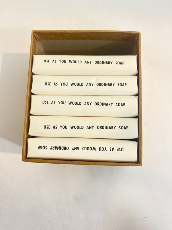 Vintage U.S. Military Surgical Soap August 1962 LOT 1 5/6 bars Not for use gallery