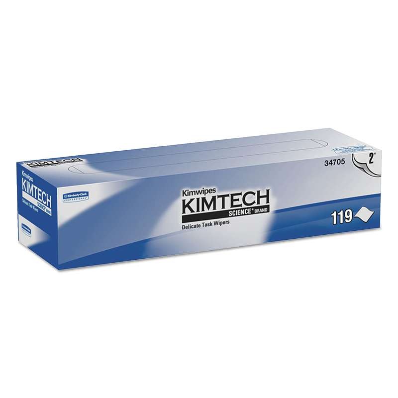 KIMWIPES Delicate Task Wipers, 2-Ply, 11 4/5 x 11 4/5, 119/Box, 15 bx / ctn gallery