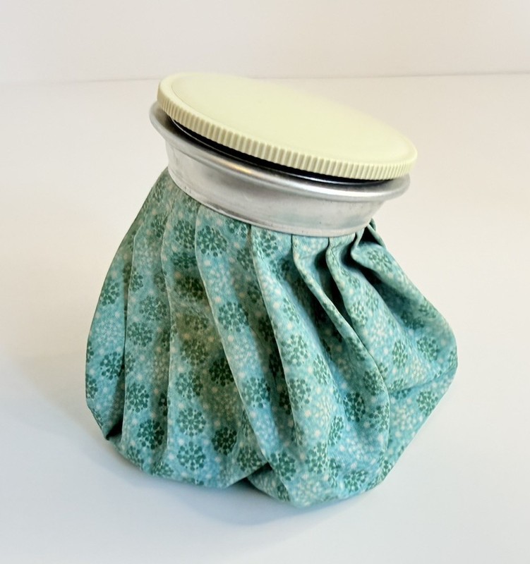 Vtg Walgreens Ice Cap Ice Bag Snowflake Flower Retro Green Teal First Aid USA