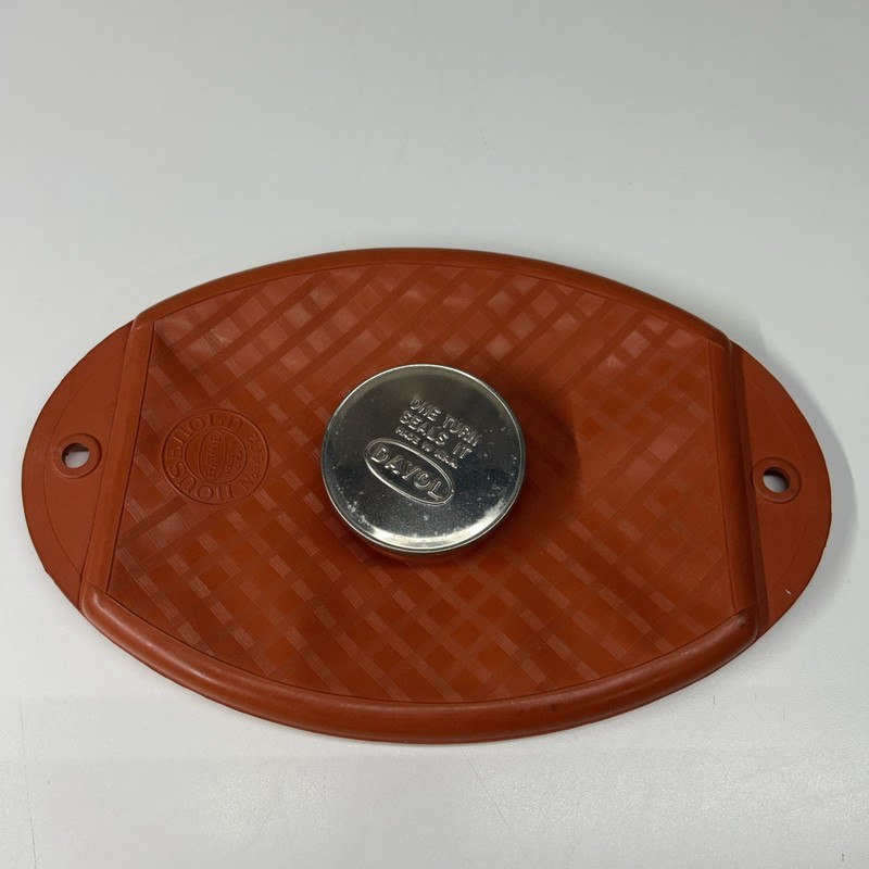 Vintage 1950s Davol Red Household Hot Water Bottle No. 402 Made in USA