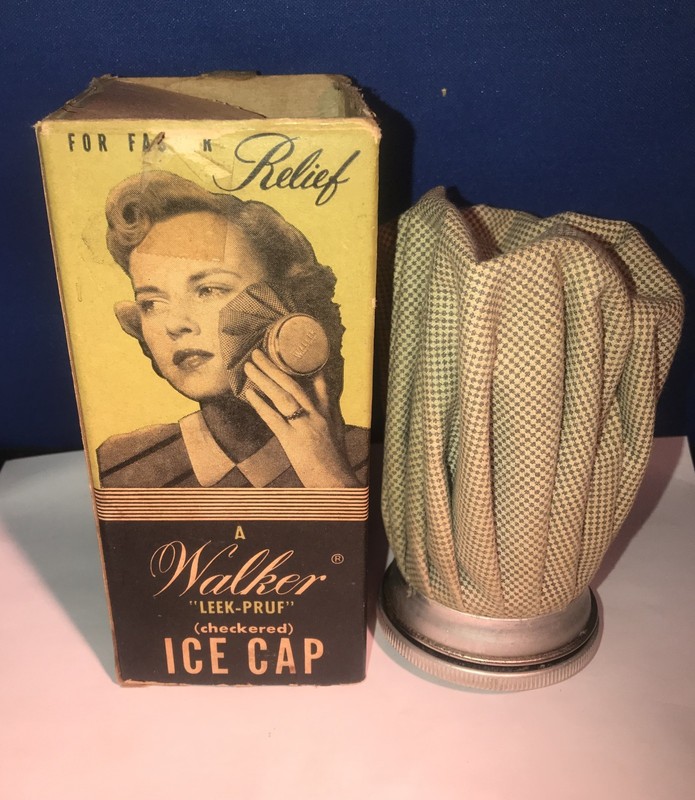 Vintage Walker Ice Cap Cold Therapy Ice Pack For Display Only
