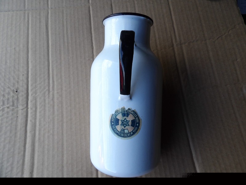 Vintage - The Asepticon Co New York Enameled Ware + Label