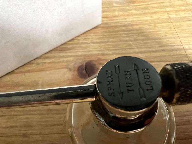 VINTAGE ANTIQUE PERFUME? Atomizer WITH UNATTACHED BULB AS SHOWN UNBRANDED? BOX gallery