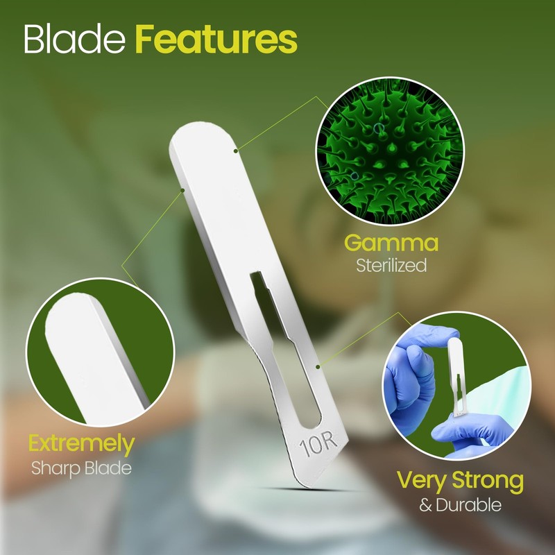 10R Dermaplane Blades – Stainless Steel Dermaplaning Scalpel Blades, gallery
